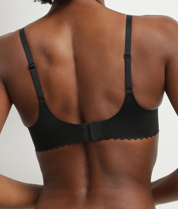 DIM Reggiseno foulard nero con ferretto in microfibra Dim Body Touch