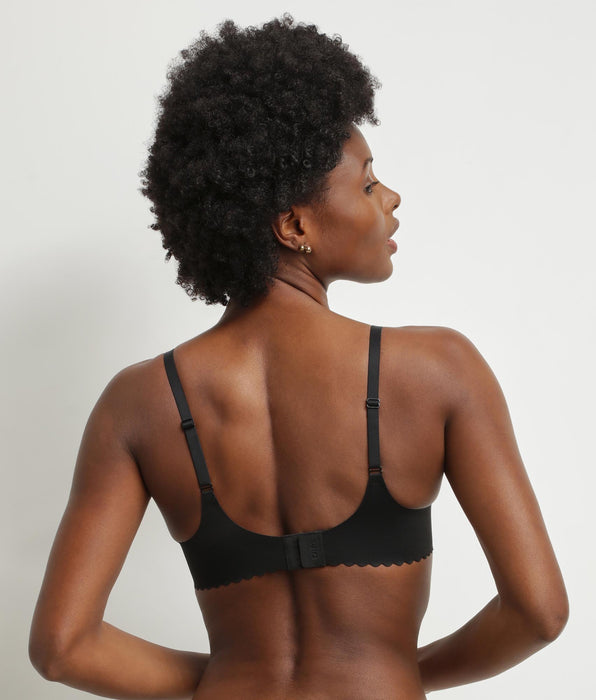 DIM Reggiseno foulard nero con ferretto in microfibra Dim Body Touch
