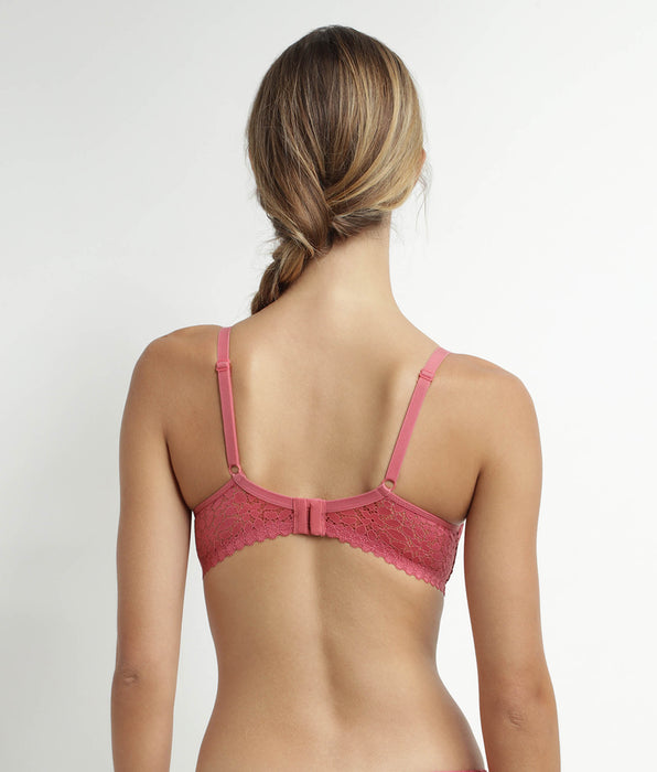 DIM Reggiseno push-up con ferretto e pizzo floreale Rose Daily Dentelle