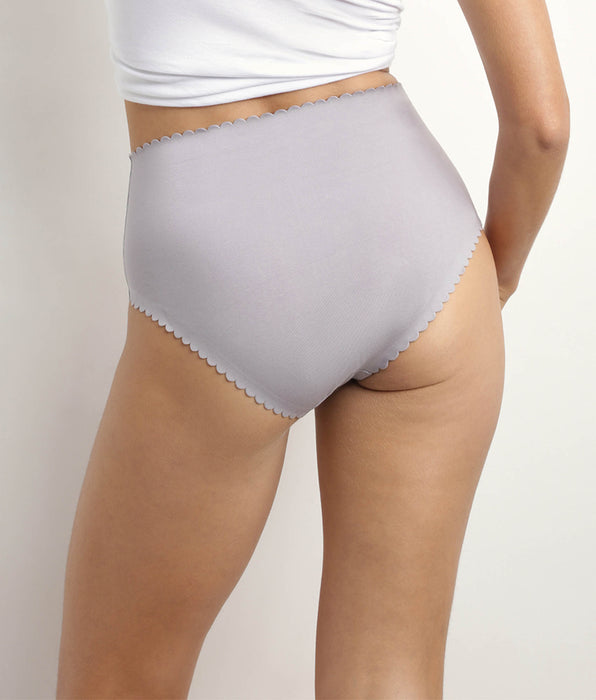 DIM Body Touch Easy Pacco da 2 slip in cotone elasticizzato bianco grigio