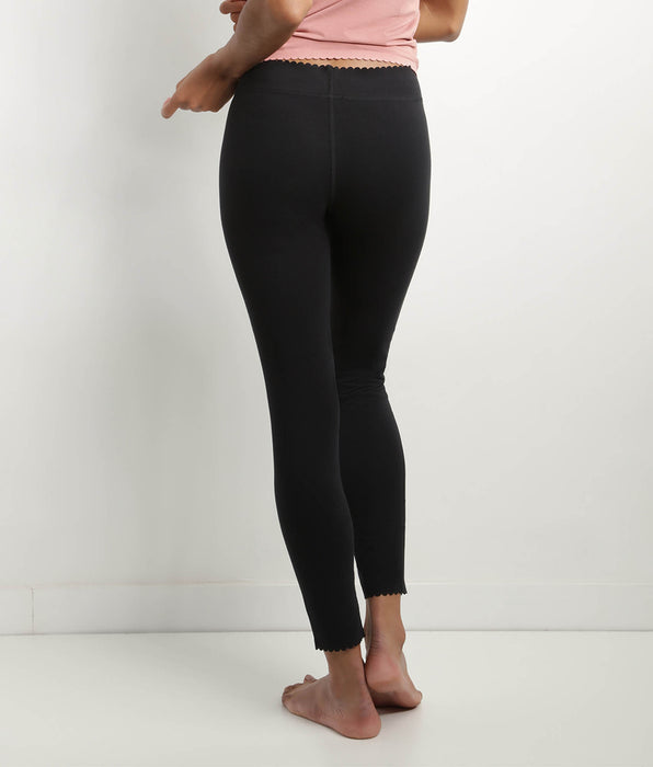 DIM Leggings donna in cotone elasticizzato coprente Nero Body Touch Easy
