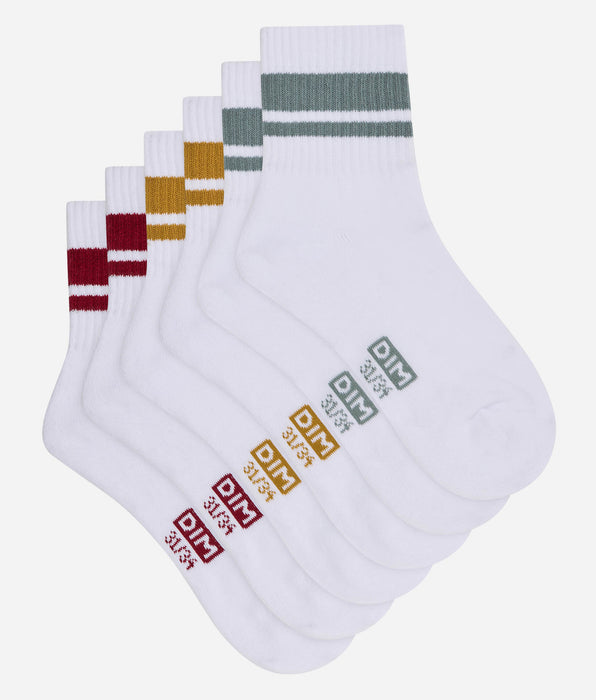 DIM Confezione da 3 calze bambino unisex in cotone EcoDIM Sport
