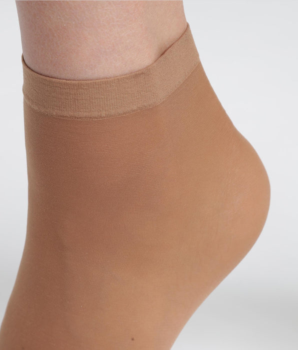 DIM Pack of 2 pairs of Cinnamon recycled semi-opaque socks Dim Good
