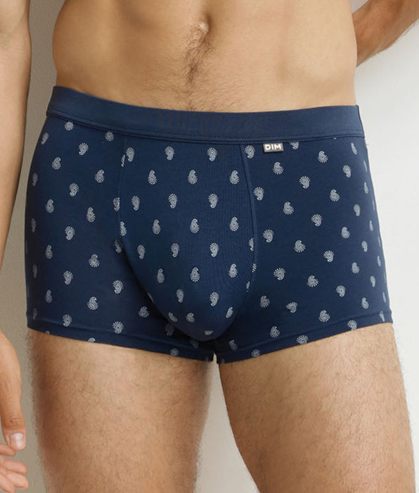 DIM Boxer uomo nero fantasia a goccia in cotone classico