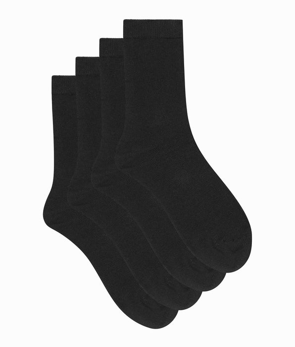 DIM Pacco da 2 paia di calze Thermo Fleece nere da donna.