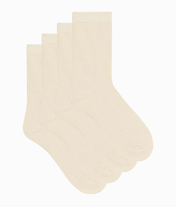 DIM Pacco da 2 paia di calze Thermo Polar Cream da donna.