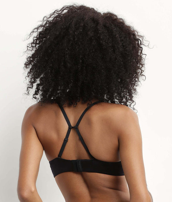 DIM Push-up nero in microfibra Dim Comfort Collection