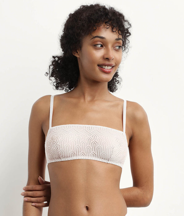 DIM Reggiseno con ferretto in pizzo grafico madreperla Mod di Dim