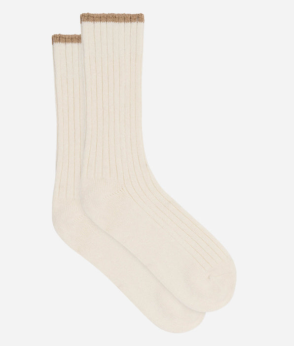 DIM Calze calde da donna beige crema Bamboo