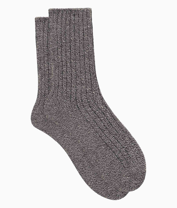DIM Calze donna a maglia liscia a costine Gris Chiné Dim Bambou