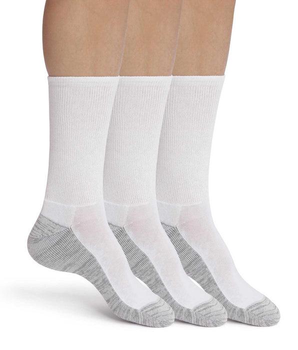 DIM Uomo Pacco da calze in cotone bianco a righe grigio EcoDim Sport