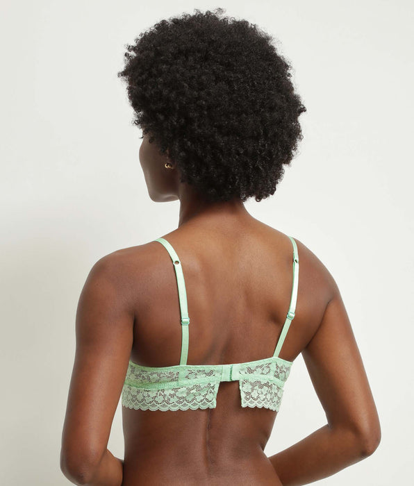 DIM Reggiseno a triangolo in pizzo floreale Vert d'Eau Daisy Lace