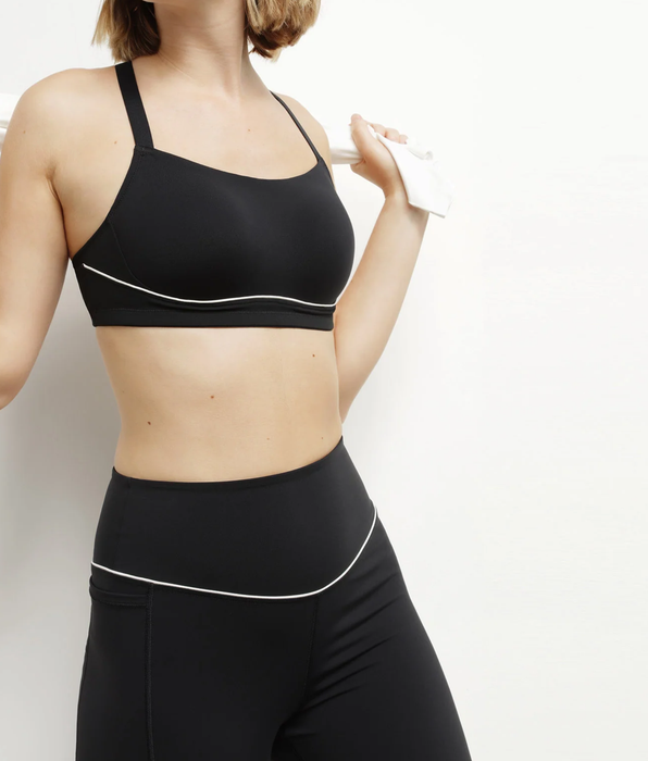 DIM Reggiseno sportivo in microfibra modellante nero DIM Move