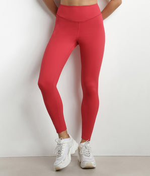 Women's sports leggings in sculpting microfiber Dim Move Red