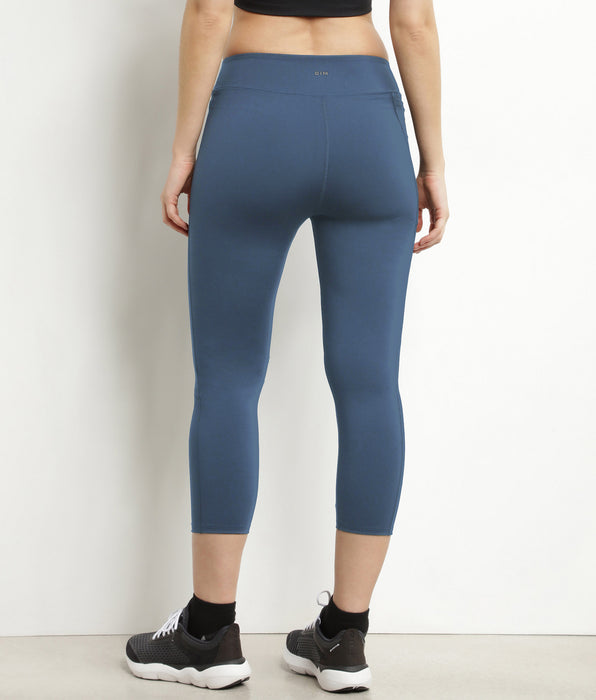 DIM Leggings corti donna in microfibra Blue Jean DIM Move