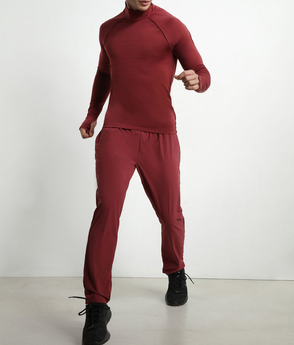 DIM Pantaloni chino uomo in jersey elasticizzato Bordeaux DIM Move