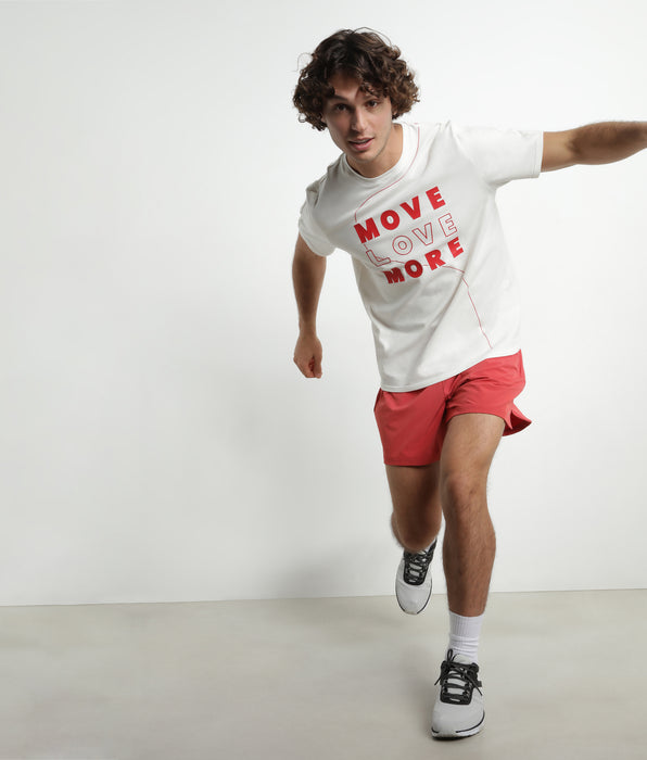 DIM Short sportivo aerato da uomo DIM Move Rosso