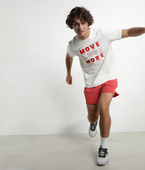 Men's sports shorts in breathable fabric Dim Move Red