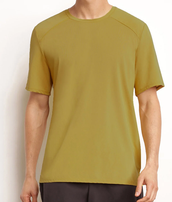 DIM T-shirt sportiva uomo in tessuto aerato Olive DIM Move