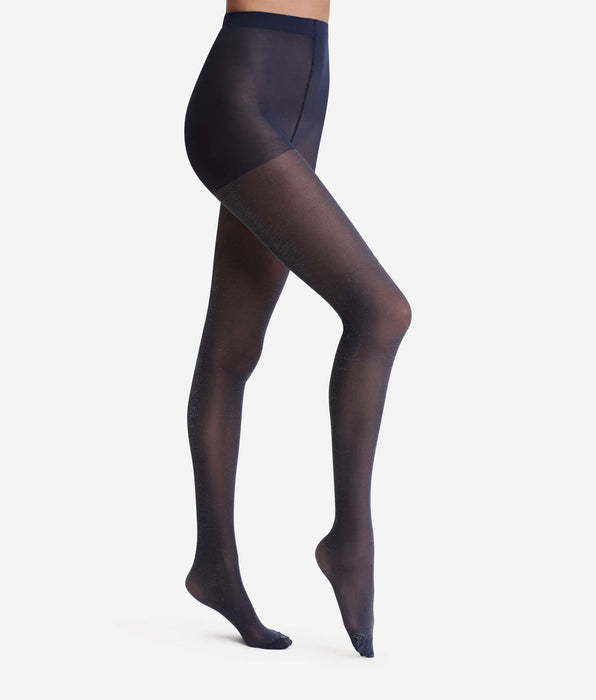 DIM Dim Style collant navy lucido coprente