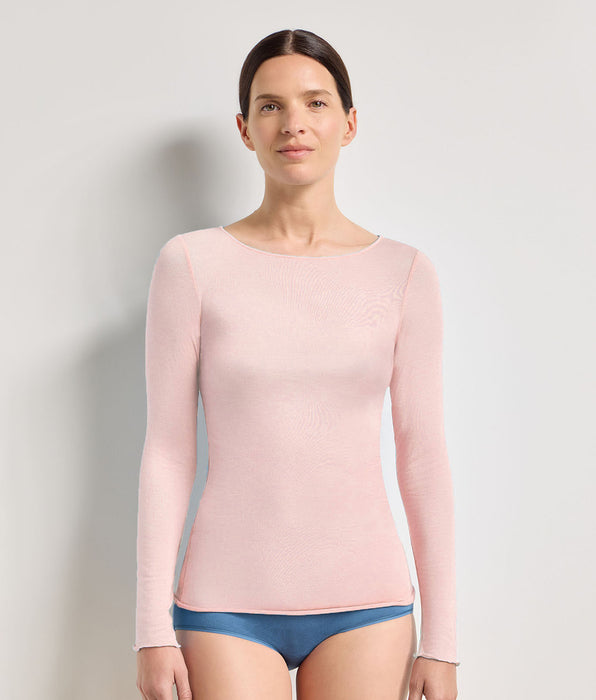 DIM T-shirt girocollo rosa tenue Thermal Light