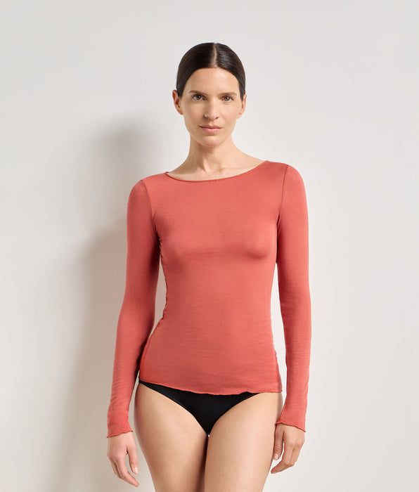 DIM T-shirt girocollo cannella speziata Thermal Light