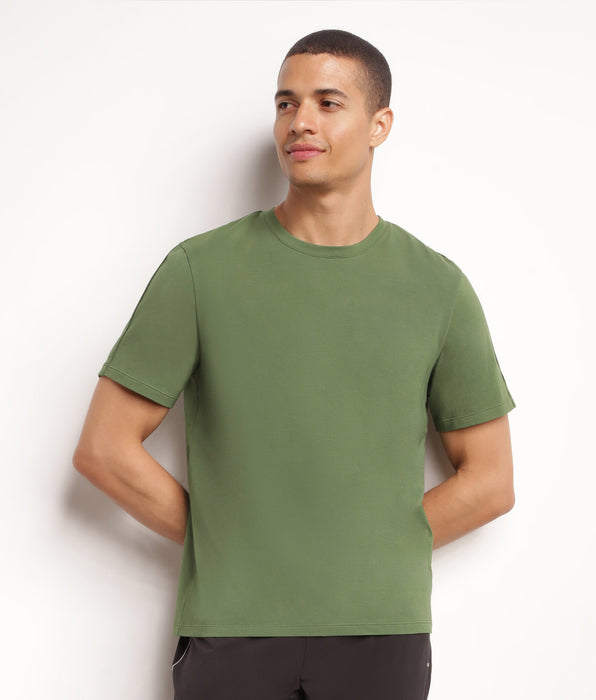DIM Maglietta sportiva in jersey termoregolatore Uomo Khaki DIM Move