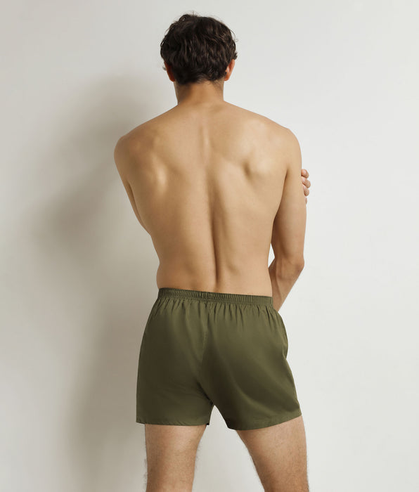 DIM Pantaloni da uomo Tennis Verde Cotone Stretch