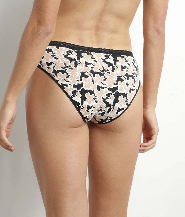 DIM Slip da donna in microfibra floreale e tulle Dim Daily Micro
