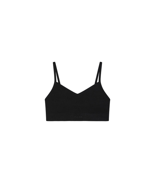 DIM Reggiseno senza cuciture in microfibra per bambina Nero Dim