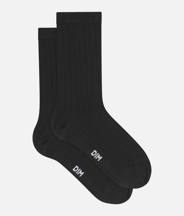 DIM Calze da donna in raso nero DIM Mod