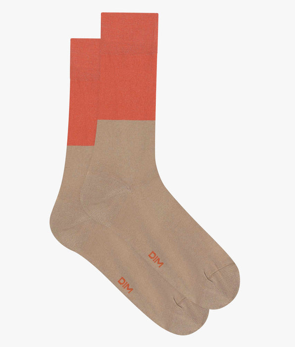 DIM Calze in cotone colorblock da uomo, Praline Mod di Dim