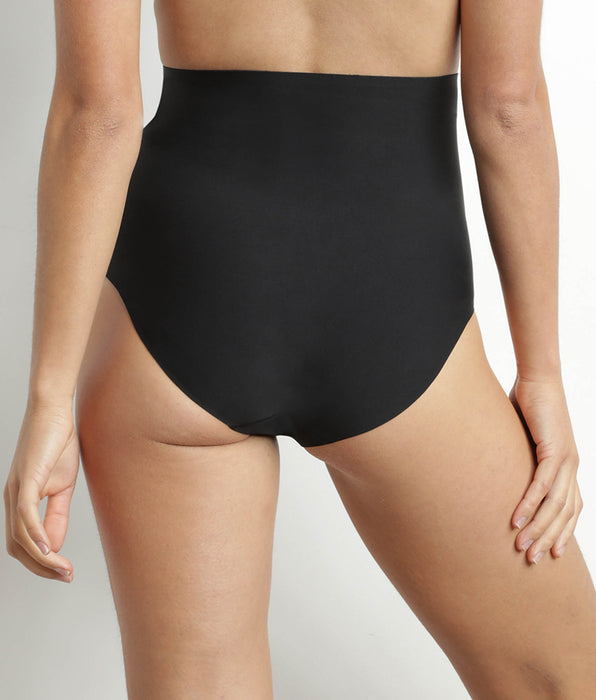 DIM Donna scolpire vita alta senza cuciture slip Nero Dim Silhouette Invisibile