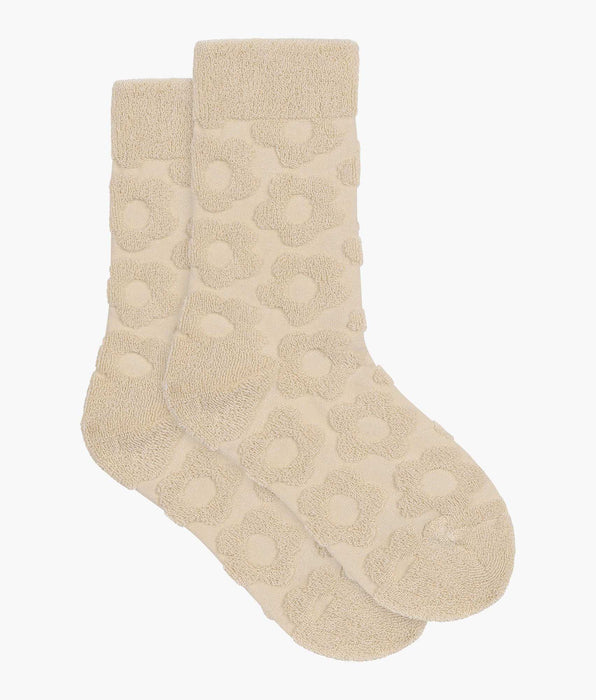 DIM Calze da donna in spugna floreale crema DIM Mod
