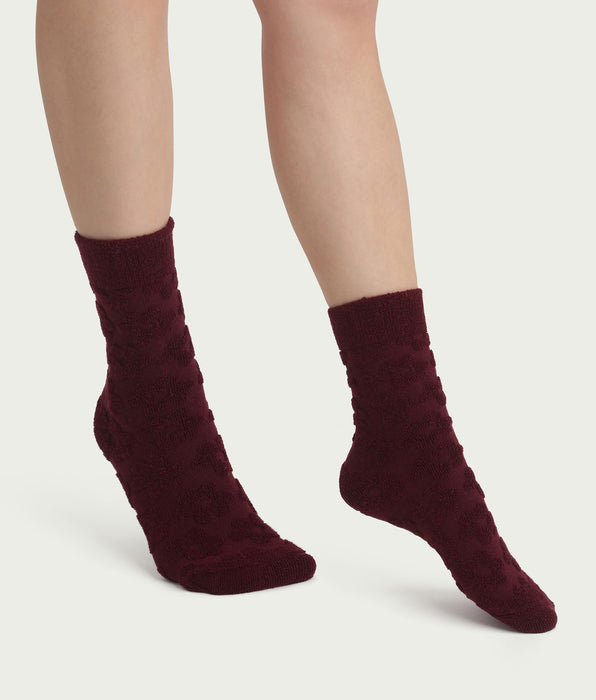 DIM Calze da donna in spugna floreale fico Mod di Dim