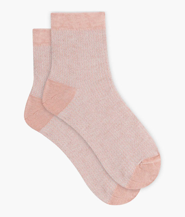 DIM Calze da donna in lurex rosa e argento Mod di Dim