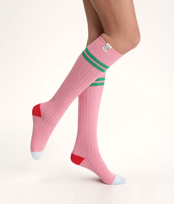 DIM Calze alte da donna colorblock Pink DIM x Inès de La Fressange