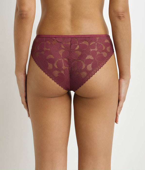 DIM Slip da donna trasparente Fig Art Flowers