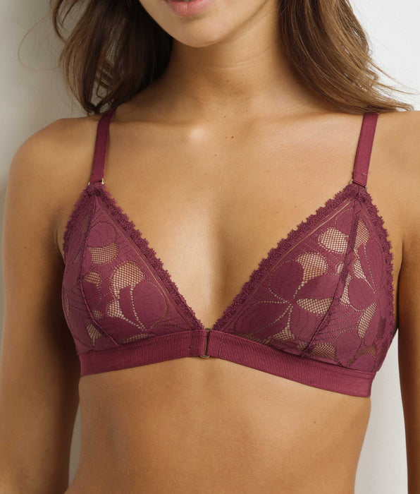 DIM Reggiseno a triangolo senza ferretto Art Flowers Fig
