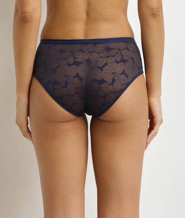 DIM Slip da donna a vita alta Blu Dim Bloom