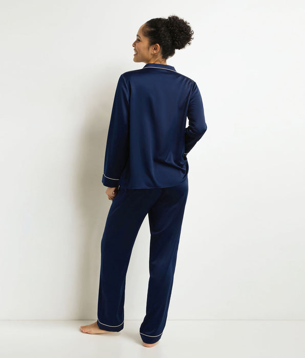 DIM Pantaloni del pigiama da donna blu notte Don't Disturb