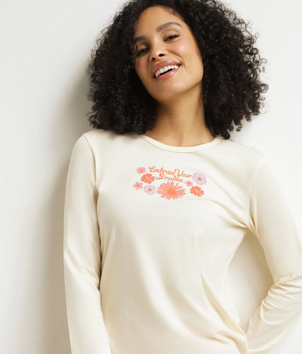 DIM Pacco da pantaloni del pigiama beige da donna Don't Disturb