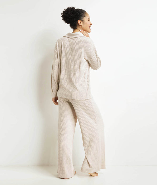 DIM Pacco da pantaloni del pigiama da donna in avorio Dim Warm