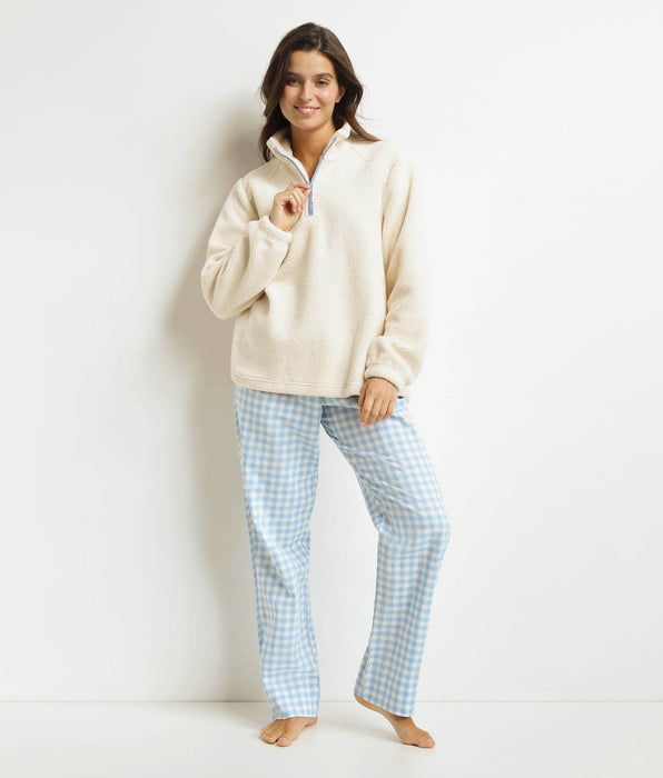 DIM Pantaloni del pigiama da donna Blu Grigio Dim Warm