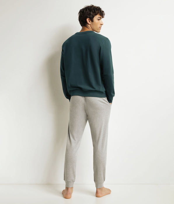 DIM Set pantaloni pigiama uomo Grigio Verde Dim