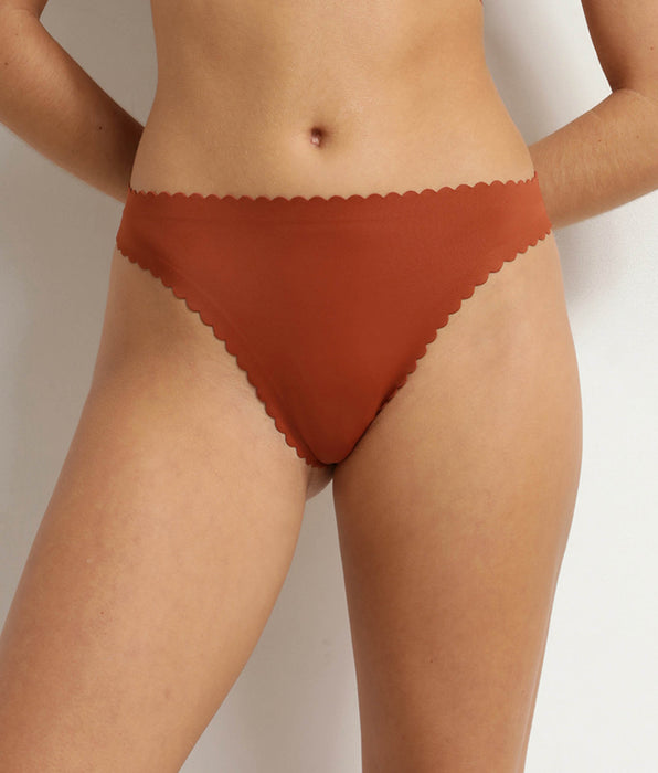 DIM Perizoma da donna Brun Cannelle in microfibra Dim Body Touch