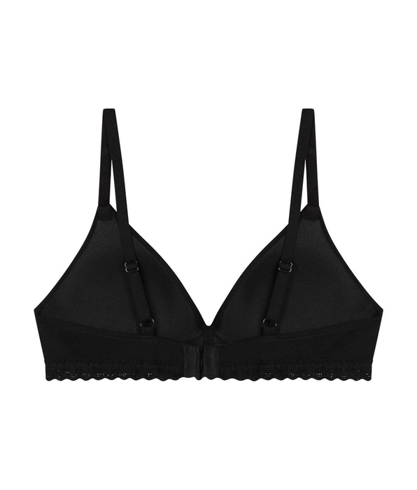 DIM Reggiseno senza ferretto in microfibra e pizzo Nero Daily