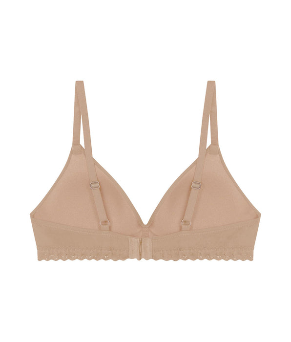 DIM Reggiseno senza ferretto in microfibra e pizzo Nude Daily