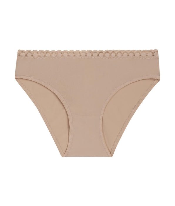 DIM Slip da bambina in microfibra e pizzo Nude Daily