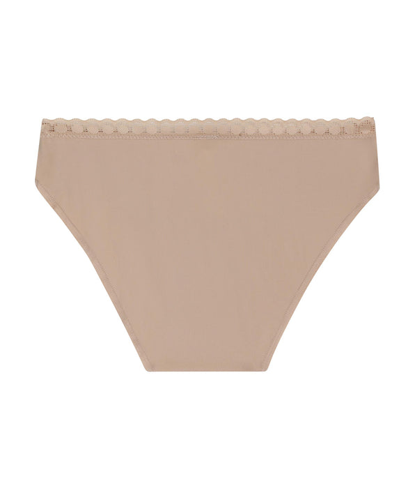 DIM Slip da bambina in microfibra e pizzo Nude Daily